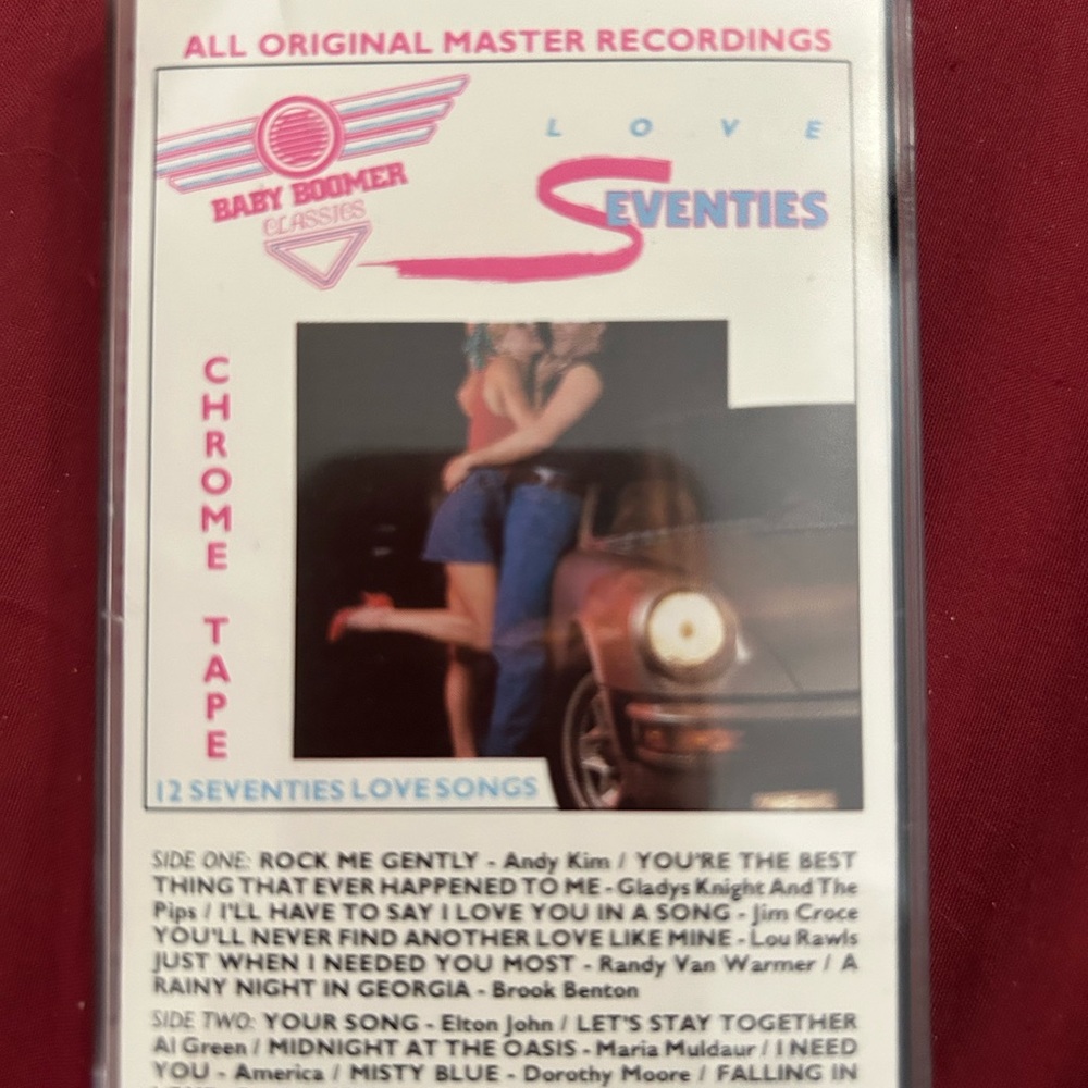 Vintage Baby Boomer Classics Love 70’s Cassette Tape